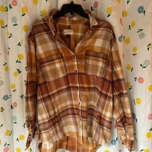 Universal Threads Orange Flannel